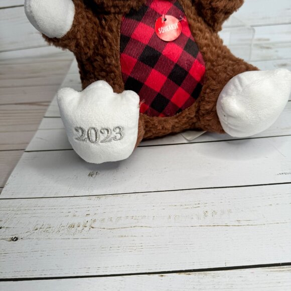 Petsmart Hope Brown & White Hamster Plaid Squeaky 11" Plush Toy 2023 - Picture 8 of 8